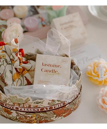 Jasmine Flower Shape Scented Candle - 50G Multicolour Soy Wax - Romantic Decorative Healing Candle for Valentine's Day Weddings & Birthdays - Perfect Gift for Meditation & Stress Relief (Yellow - Buy Online on GoSupps.com