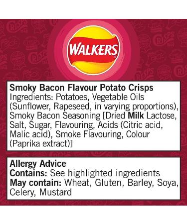 Walkers Smoky Bacon 45 g x 32 - Buy Online on GoSupps.com