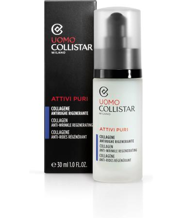 Collistar Attivi Puri Uomo Collagene Antirughe Siero 30 ml - Anti-Wrinkle Regenerating Serum Made in Italy | Best International Shipping - Buy Online on GoSupps.com