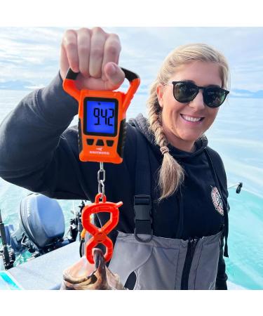 KastKing Fish Scale  WideView Floating Waterproof Digital Scale  2.5 Large LCD Display  110lb Capacity  Multi-Mode Pound/Ounces & Kilograms  Stores up to 9 Weights  Fishing Gifts for Men B: Orange combo - Buy Online on GoSupps.com
