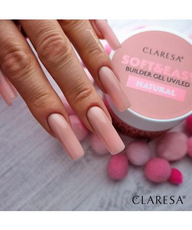  CLARESA Claresa Medium-High Density Builder Gel Tissotropic Self-Levelling Easily Staplable Sticks Perfectly to the Nail Easy to File Soft and Easy Builder Gel Natural 45 g - Buy Online on GoSupps.com