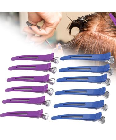 12 Non-Slip Hair Clamps for Hairdressers - Plastic Hair Clips & Accessories for Girls | Essential Hair Fixing Tools - Buy Online on GoSupps.com