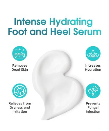 Foot Repair Serum Treatment for Dry, Cracked Heels, Eczema & Rough Feet - Moisturizing Lotion for Calluses - Dead Skin Remover - Anti-Drying Formula - Buy Online on GoSupps.com