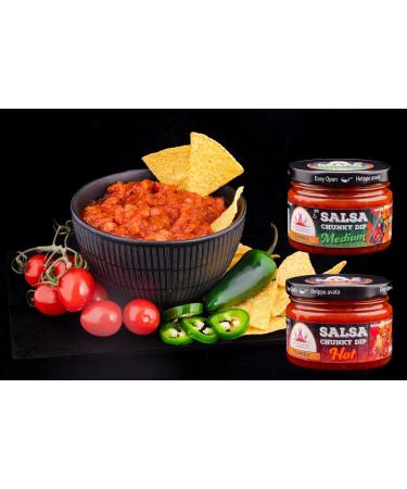 Texmex Salsa Chunky Dip - Vegan Gluten Free Lactose Free - Spicy: Spicy - 260g - Buy Online on GoSupps.com