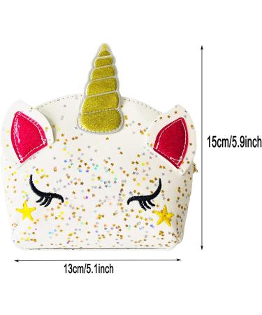 Shop Unique White Unicorn Shoulder Bag for Girls - Perfect for Cosmetics & Mini Essentials - Buy Online on GoSupps.com