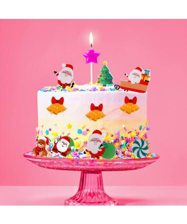 300pcs Edible Christmas Cake Decorations Edible Wafer Paper Christmas Cupcake Decorations Edible Christmas Cake Toppers for Xmas Festival birthday Party Food Decor - Buy Online on GoSupps.com