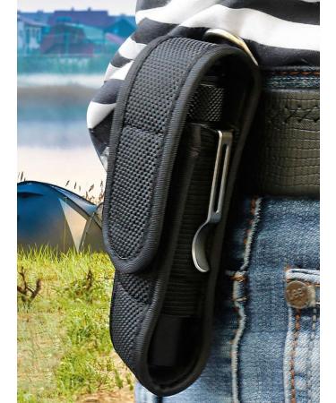 Buy Adjustable Flash Lamp Holster - Heavy Duty LED Flashlight Pouch Holder - 2 Pack Black | International Shipping Available - Buy Online on GoSupps.com