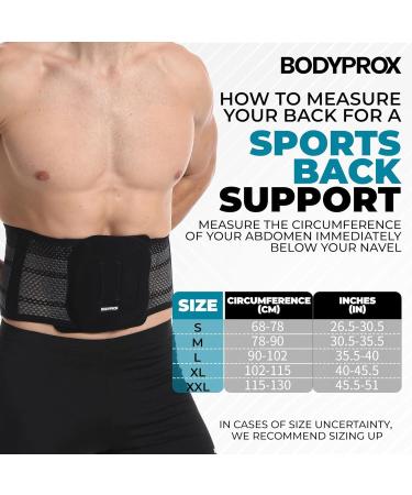 Bodyprox Breathable Back Brace - Ultimate Back Support for Men & Women (XX-Large) - International Shipping Available - Buy Online on GoSupps.com