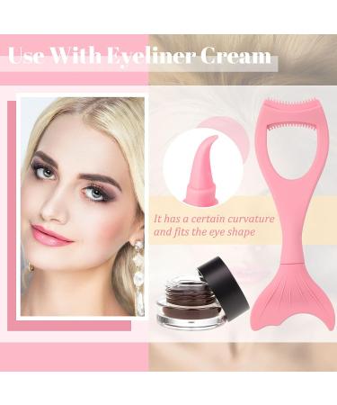 3 Pcs Mascara Shield Applicator Set | Silicone Mermaid Design | Eyelash Separator Tool for Women and Girls - Purple/Pink/Blue - Buy Online on GoSupps.com