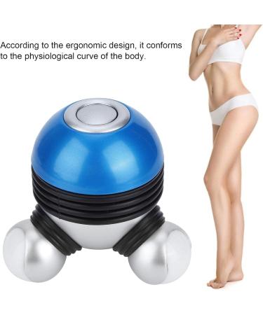 Portable Mini Neck & Body Massage Device - Vibration Massager with LED Light for Relaxation - Perfect for Home Use - Ideal for Head Neck Legs & Back (Blue) - Buy Online on GoSupps.com