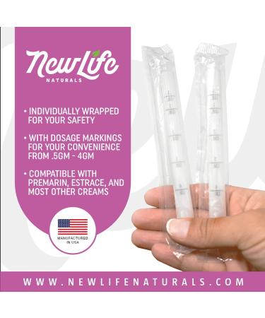 Disposable Plastic Vaginal Applicator Pack - Hygienic Threaded Injector for Lubricant, Estrace, Personal Lube & OTC Products - 60 Pack - Buy Online on GoSupps.com