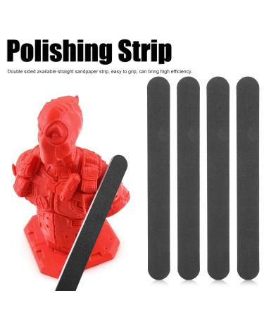 BStXQTY 4-Piece Shape Polishing Rod Set | Double-Sided Sandpaper Strips for 3D Printing & Model Building | Perfect Accessories for Wood Loop Tools - Buy Online on GoSupps.com