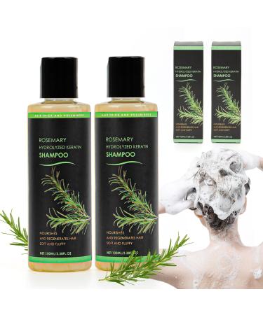 Lot de 2 shampoings romarin shampooing bio au romarin pour la croissance des cheveux shampooing naturel la k ratine renforce les cheveux fins sans force lutte contre les probl mes de perte de