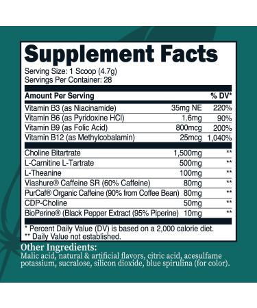 NativeFirst Energy Boost Drink Mix - 28 Servings 160mg Caffeine Gluten Free Non-GMO (Rocket Pop) - International Shipping Available - Buy Online on GoSupps.com