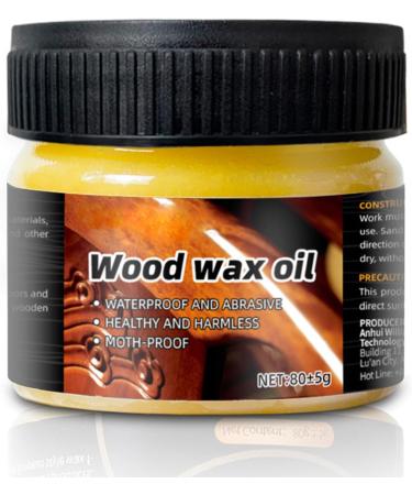 Beeswax Wood Polish | Waterproof Furniture Wax - Wood Seasoning Beewax Natural Beeswax Wood Furniture Cleaner and Polish for Wood Doors Tables Chairs Cabinets Klufo - Buy Online on GoSupps.com