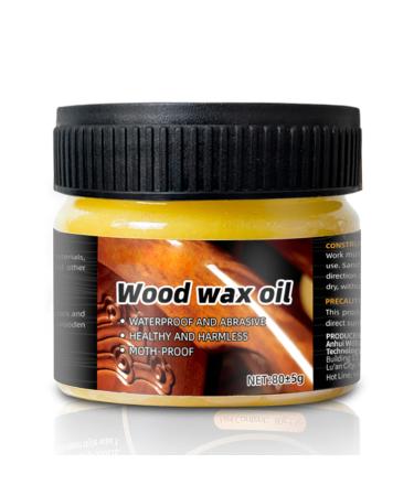 Wood Wax for Furniture | Waterproof Furniture Wax | Wood Seasoning Beewax Natural Beeswax Wood Furniture Cleaner and Polish for Wood Doors Tables Chairs Cabinets Acime