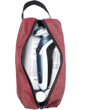 Etercycle Men's Waterproof Toiletry Bag - Portable Travel Wash Bag and Cosmetic Organizer - Gym Shaving Shower Dopp Kit with Handle (Wine Red) - Buy Online on GoSupps.com