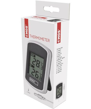 Buy EMOS Wired Digital Outdoor & Indoor Thermometer with Cable Sensor - Battery Operated | International Shipping Available - Buy Online on GoSupps.com