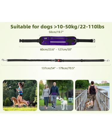 Shop Pecute Jogging Line for Dogs - Belly Belt & Elastic Leash for Large/Medium Dogs Up to 100kg - Ideal for Running & Jogging - Buy Online on GoSupps.com