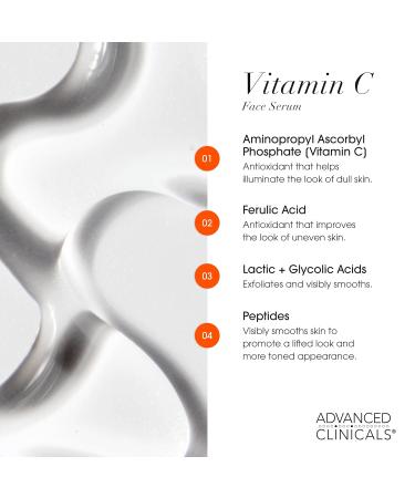 Advanced Clinicals 3 Pack Glow Getter Vitamin C Skin Care Set | Brightening Vitamin C Serum + Facial Cleanser Face Wash + Under Eye Cream For Dark Spots | Anti Aging Gift Set Box For Women & Men 3PC - Buy Online on GoSupps.com