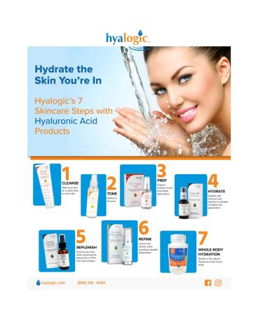 Hyalogic Lactic Acid 10% Serum Exfoliating Face Serum with Hyaluronic Acid & Essential Oils for Radiant Skin | Non-Abrasive 1 fl. oz - Buy Online on GoSupps.com