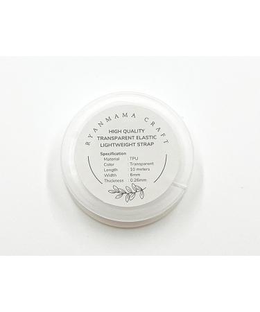 RYANMAMA Transparent Elastic Clear Strap for Lingerie & Swimwear - 0.23 inch (11 Yards) - Buy Online on GoSupps.com