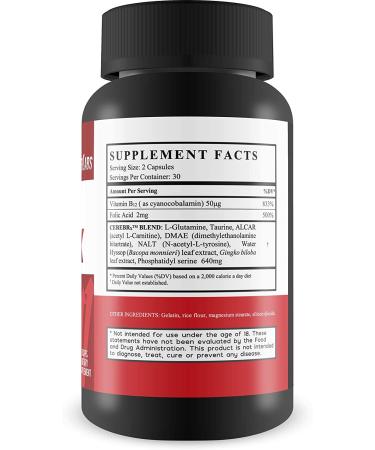 Mind Matrix Memory Focus & Clarity Formula - Nootropic Supplement with Bacopa Monnieri and DMAE - 60 Cap - Buy Online on GoSupps.com