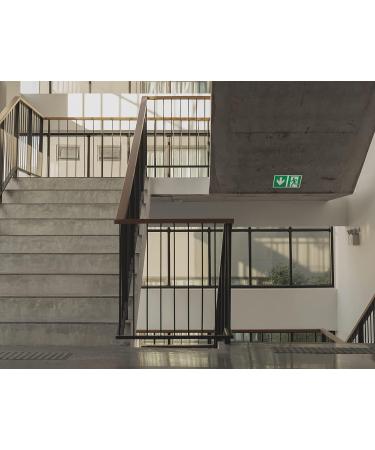 Notlok Safety Work Emergency Exit Sign - Illuminating PVC Plate | DIN EN ISO 7010 DIN67510 | 30x15 cm Escape Path Sign - International Shipping Available - Buy Online on GoSupps.com