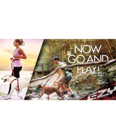 Ezydog Jogging Leash for Small & Medium Dogs - Reflective Elastic Bungee Road Runner Lite 210cm Chocolate - Ideal for Jogging & Walking - Buy Online on GoSupps.com