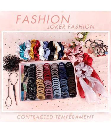 748PCS Hair Accessories Variety Pack for Girls & Women - Scrunchies, Elastic Bands, Hair Clips - Buy Online on GoSupps.com