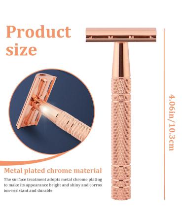 Insmercing Stainless Steel Double Edge Safety Razor - Close Smooth Shave for Men | Separable Head Design - Buy Online on GoSupps.com