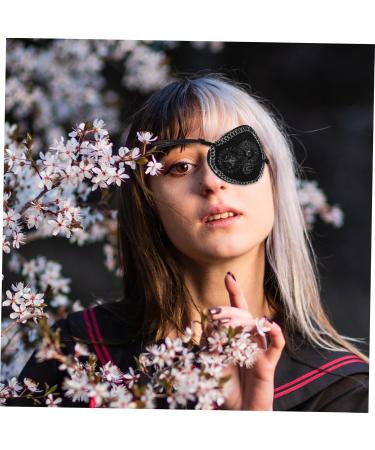 Opening the KOMBIUDA Store KOMBIUDA Novelty Eye Mask Eye Mask Decoration Single Eye Cosplay Eye Cosplay Eye Cover Pirate Theme Eye Patch Eye Mask For Party Leather Eye Patch Black PU - Buy Online on GoSupps.com