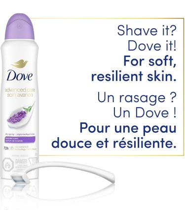 Dove Advanced Care Lavender Scent Dry Spray Antiperspirant Deodorant for Women with Pro-Ceramide Technology for Soft Resilient Skin 107g - Buy Online on GoSupps.com