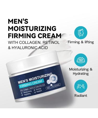Men's Face Firmming Cream Hydrating Anti-Wrinkle Face Moisturizer with With Collagen Retinol Anti-Aging Face Cream for Skin Tightening Soothing Skin Improves Fine Lines and Wrinkles (1.76 Oz) - Buy Online on GoSupps.com