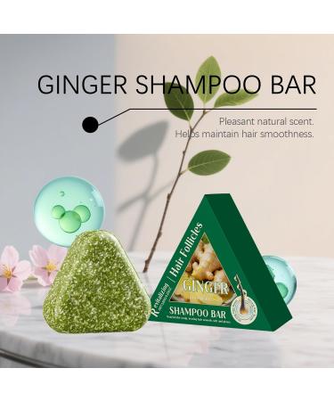  Raevior Ginger Shampoo Bar Solid Hair Shampoo Solid Shampoo for Oily Hair and Oily Scalp Anti-Dandruff Shampoo for Women and Men Travel Shampoo Bar (4) - Buy Online on GoSupps.com
