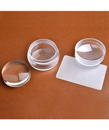 Buy Lurrose Nail Tools 3PC Nail Art Stamping Kit with Transparent Gel Silicone Stamper & Schaber | DIY Nail Decor International Shipping - Buy Online on GoSupps.com