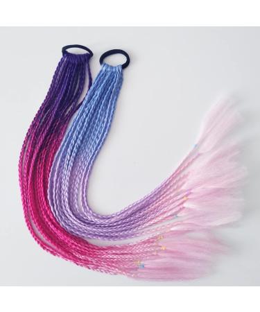 Colorful Clip-In Hair Extensions - 2 Pieces of Synthetic Hair Parts for Parties & Daily Styles - Buy Online on GoSupps.com