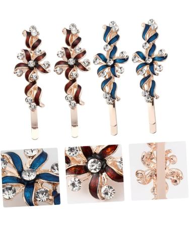 FRCOLOR 4 Pairs Branch Leaf Hairpin Bling Hair Clips Girl Hair Clips Bridal Headpieces for Wedding Bride Headpieces for Wedding Crystal Clips Accessories The Flowers Headgear Alloy Miss - Buy Online on GoSupps.com