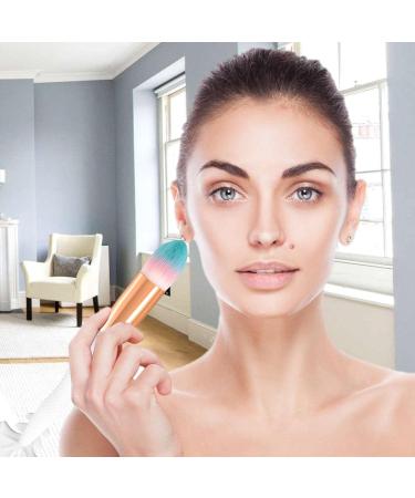 HiXip Silicone Foundation Brush | Blush Concealer Brush Powder Brush | Powder Foundation Women Travel Size Professional Blush Powder Brush with Slanted Head for Liquid Cream  - Buy Online on GoSupps.com