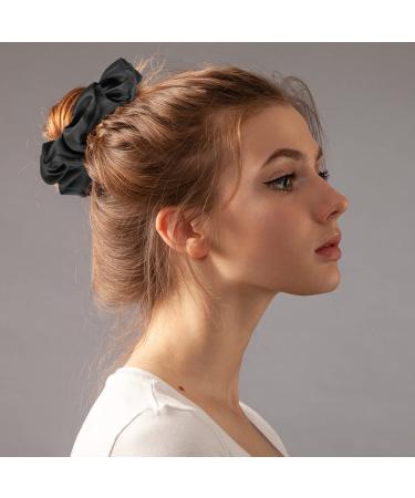 Jumbo Satin Hair Scrunchies for Women - 6PCS Oversized Scrunchie Set for Thick Hair - Buy Online on GoSupps.com