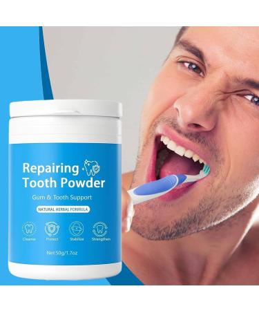 BommFu Toothpaste for intensive cleaning of tooth powder instant 50 g tooth powder cleaning daily hygiene bathroom routine travel morning at home - Buy Online on GoSupps.com