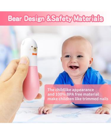 Electric Baby Nail Trimmer & File Kit for Toddler & Adults - Pink (New) - Buy Online on GoSupps.com