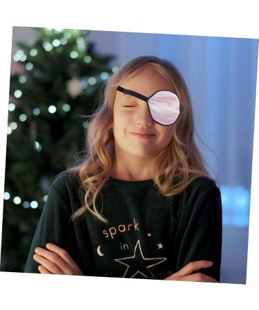  Beavorty Beavorty single eye mask silk eye mask elastic band eye mask eye patch silk satin wearable eye mask eye patch for strabismus eye eye patch for lazy eye silk satin pink - Buy Online on GoSupps.com