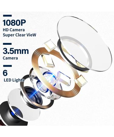 Sanyare Earwax Removal Kit with 1080P HD Otoscope Camera and 12 Pcs Spoon - Android and iOS Compatible - Gun Color - Buy Online on GoSupps.com