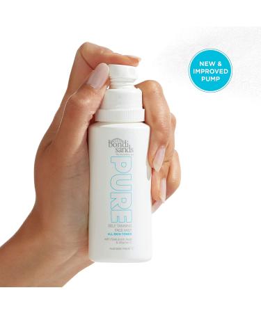 Bondi Sands PURE Self-Tanning Face Mist - Hydrating Hyaluronic Acid for Golden Glow | Fragrance-Free, Cruelty-Free, Vegan | 2.36 Oz/70 mL - Buy Online on GoSupps.com