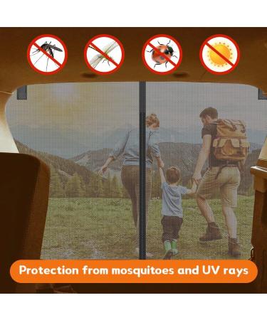 Hiullen Car Tailgate Mosquito Net - 175x150 cm Magnetic Fly Screen for Sun Protection & Insect Defense | Ideal for Caravans & Camping - Buy Online on GoSupps.com