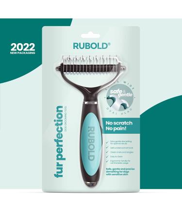 RUBOLD Dematting Tool for Dogs - Pet Safe Comb for Matted Hair - Undercoat Grooming Rake for Medium to Long Hair Pets - Buy Online on GoSupps.com
