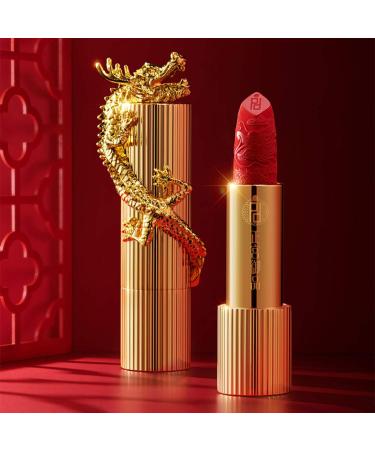Zeesea Palace Identity Chinese Dragon Matte Lipstick - M10 Nude Apricot - Buy Online on GoSupps.com