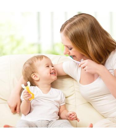 DOITOOL Kids Silicone U Shape Training Toothbrush - 12pcs, Waterproof & Soft Oral Cleaner for Children, Toddler Manual Toothbrush - 9.5X4.7X1.7CM - Buy Online on GoSupps.com