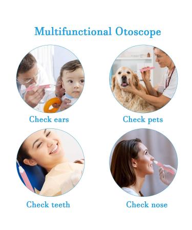 3.9mm Otoscope Ear Endoscope for Ear Wax Removal | 6-Light Ear Inspection Camera HD Waterproof Ear Scope for Kids and Adults | Pink | Compatible with Android iPhone - Buy Online on GoSupps.com